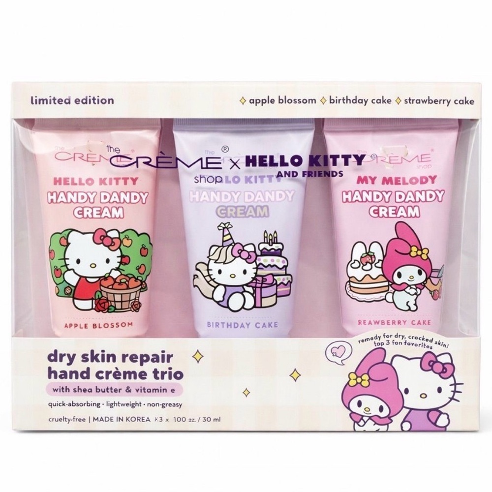 The Crème Shop x Hello Kitty Hand Cream Trio